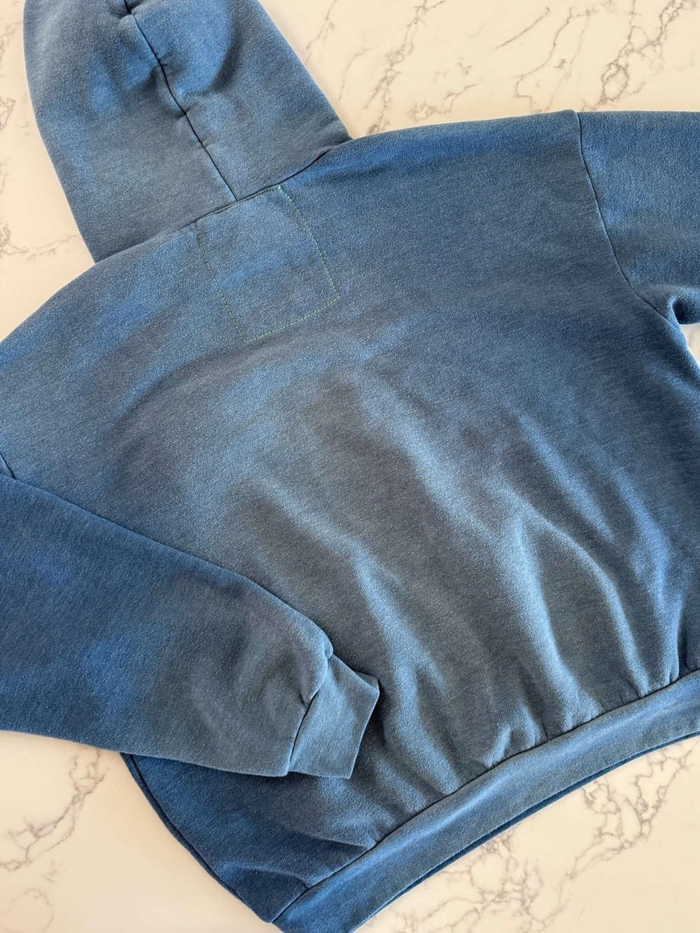 Aviator Nation Surfer Wave Patch Pullover Relaxed Hoodie - Faded Water - Size Sm - Picture 9 of 13